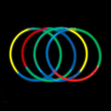 Tri-Colored Premium Glow in the Dark Necklaces